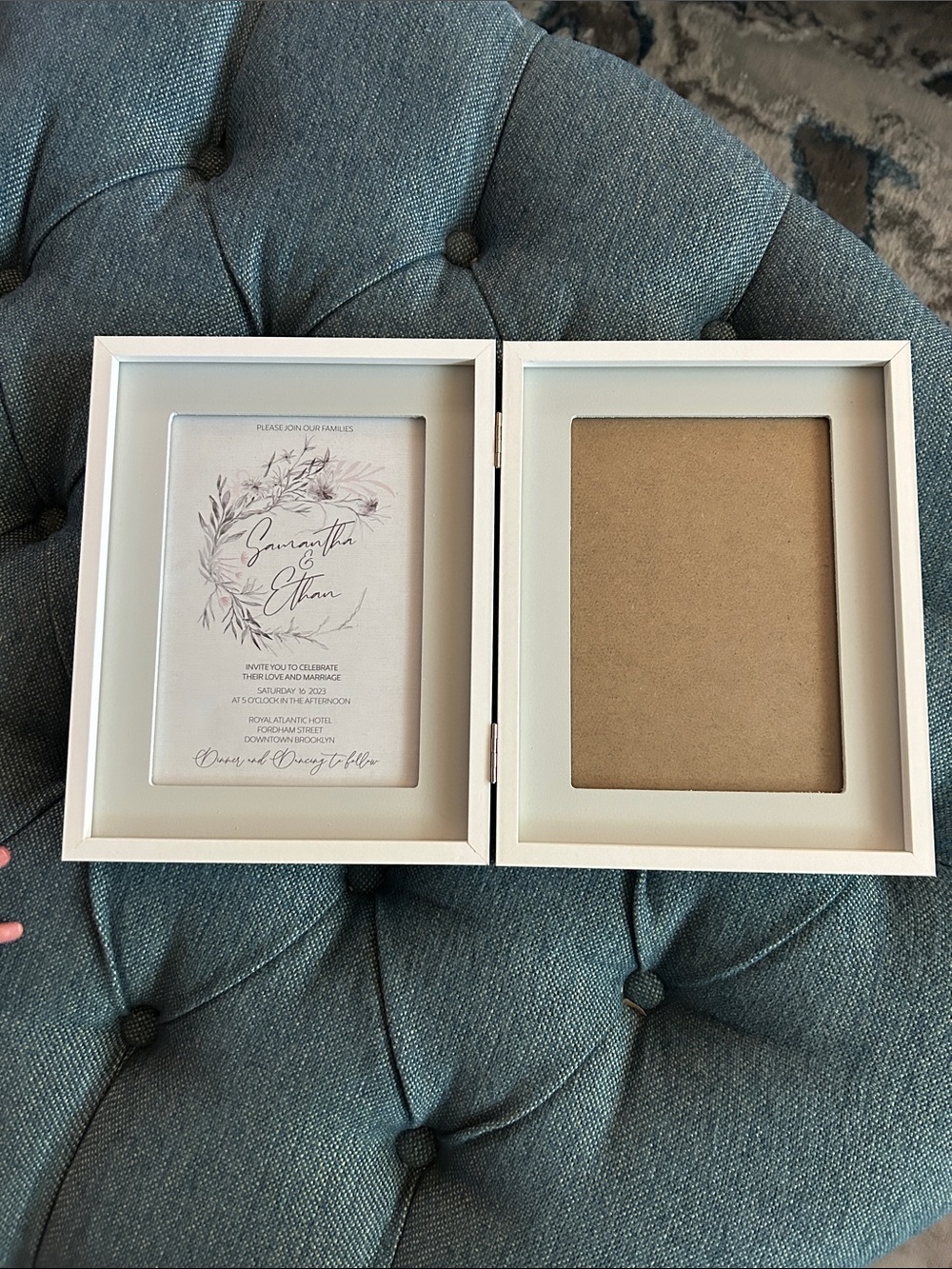 Sheffield Home Hinged Double Photo Frame -
